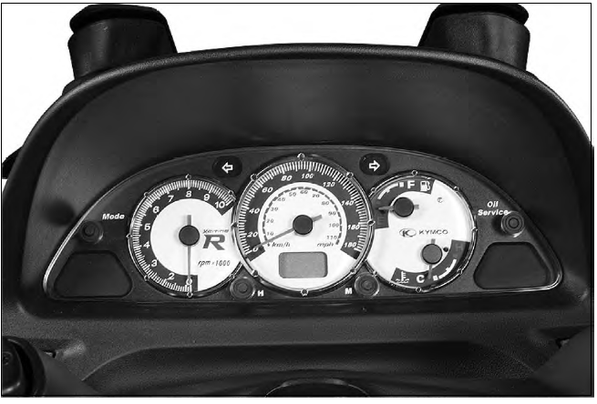 Xciting 250/300/500Ri Instruments and Indicators