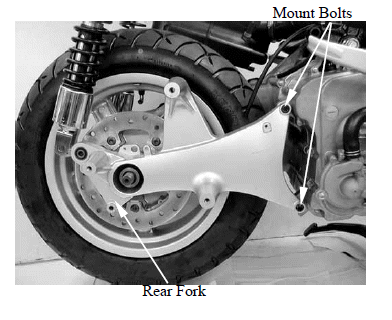 Rear Fork/Rear Wheel/Rear Shock Absorber