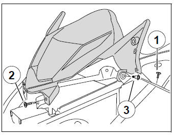 Removal of the instrument cluster